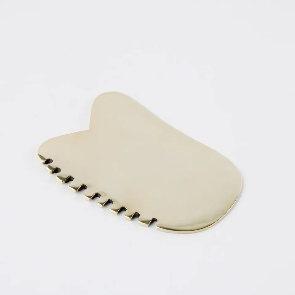 El'Cobre Kansa Gua Sha kam ansigtsskaber med takker bronze