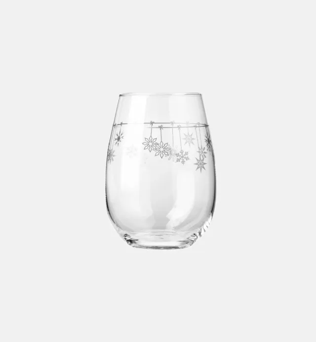 Krosno Christmas vandglas 550 ml med snefnug