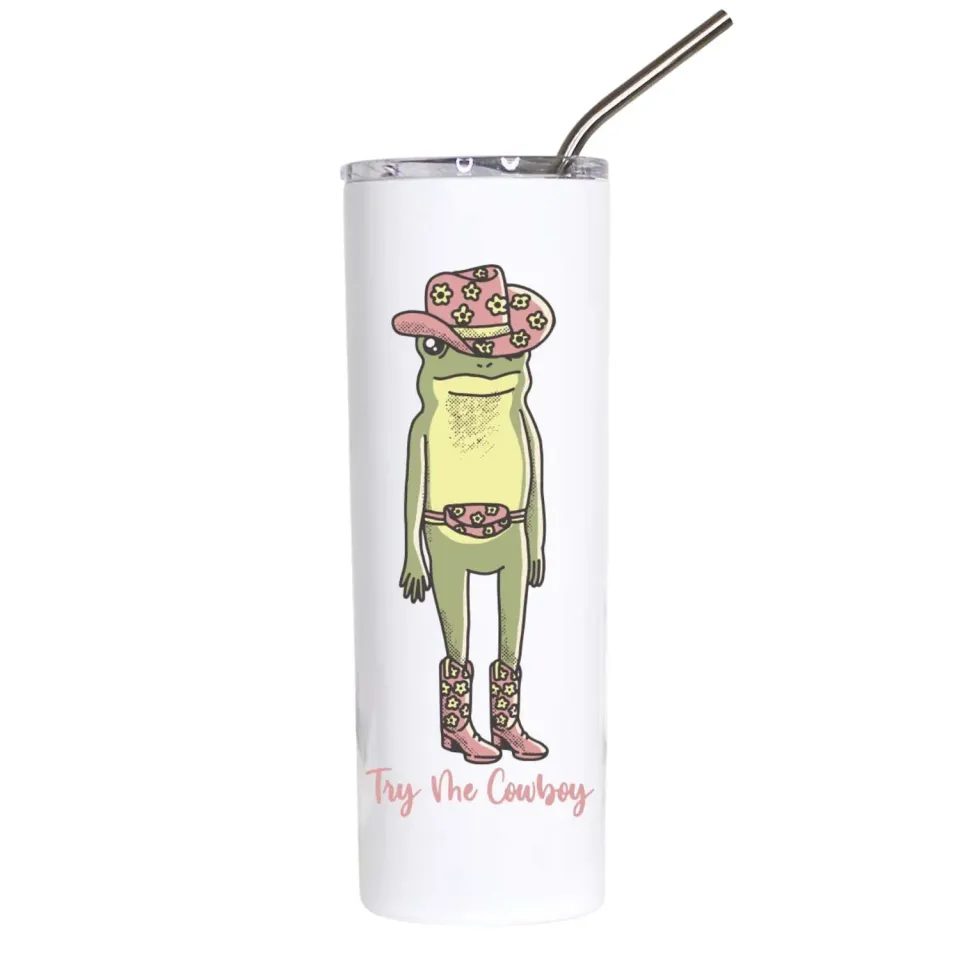 Mugsby Cowgirl Frog tumbler 591 ml western