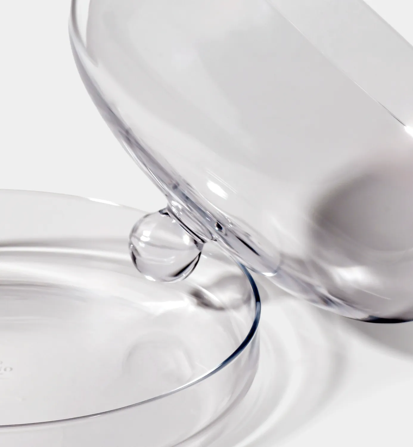 Krosno Elite kagefad med kuppel 28 cm glas