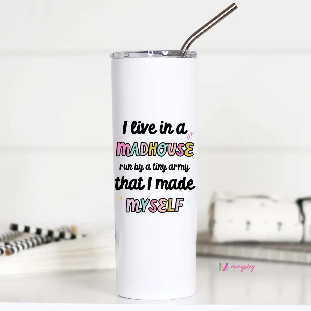 Mugsby Madhouse termokop 590 ml mors sjov