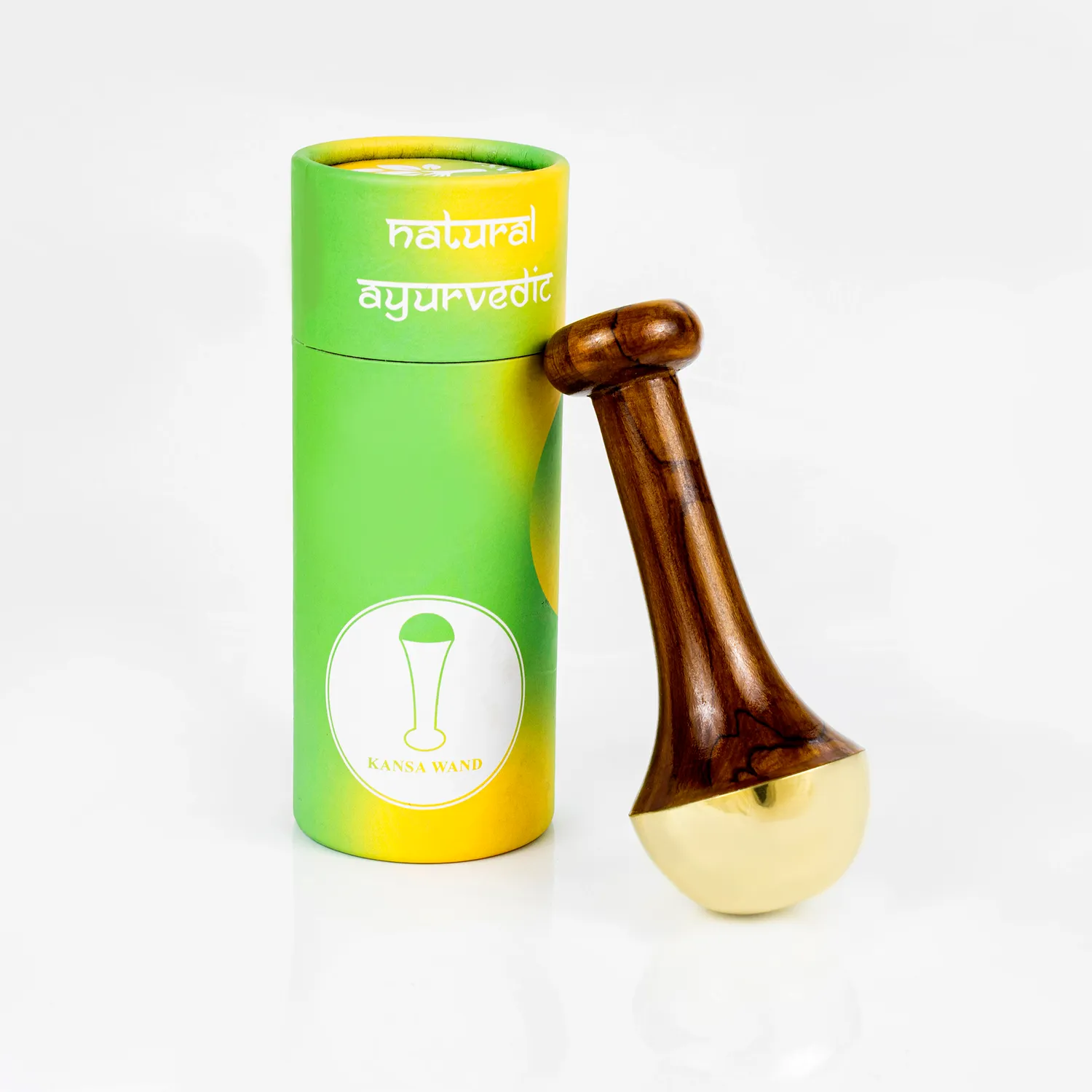 El'Cobre Kansa Body Wand massager large teaktræ