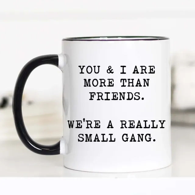 Mugsby You and I Are More Than Friends krus hvid 325 ml sjov