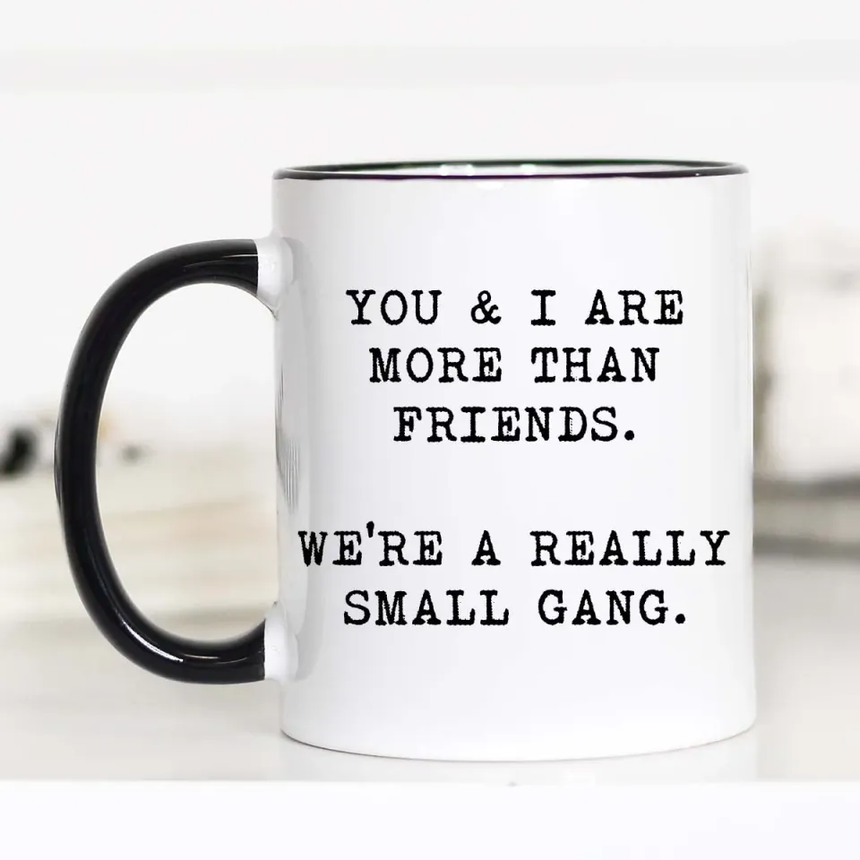 Mugsby You and I Are More Than Friends krus hvid 325 ml sjov