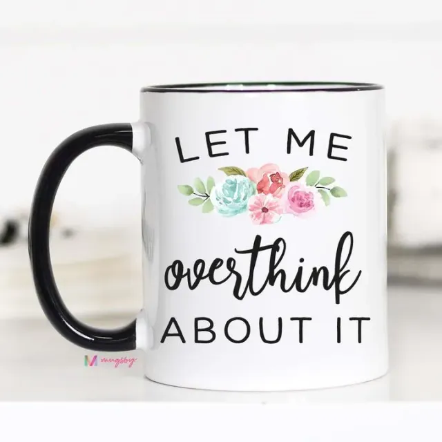 Mugsby Overthink Kaffekop sort hank 325 ml