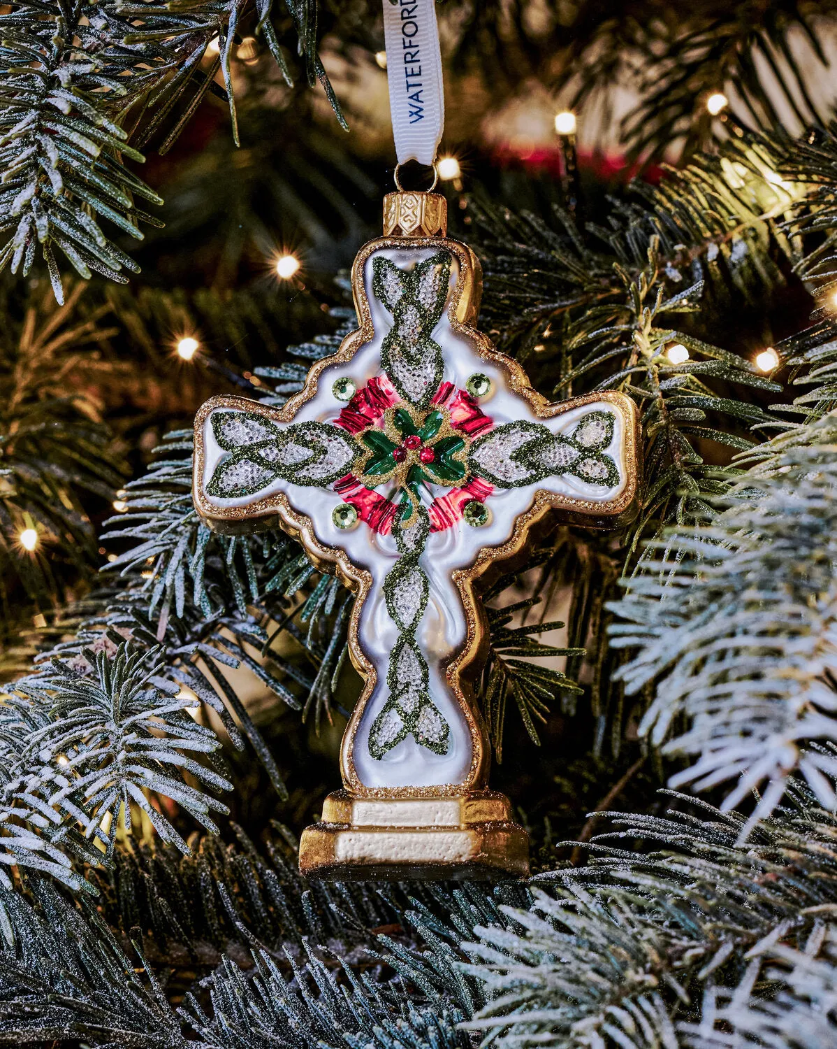 Waterford Holiday Heirlooms kors stående julepynt