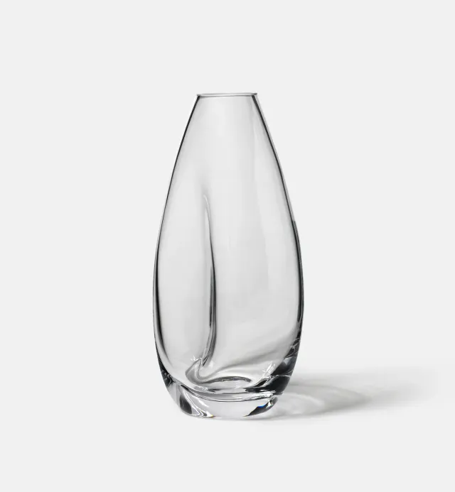 Krosno Flow vase 28 cm klar krystal