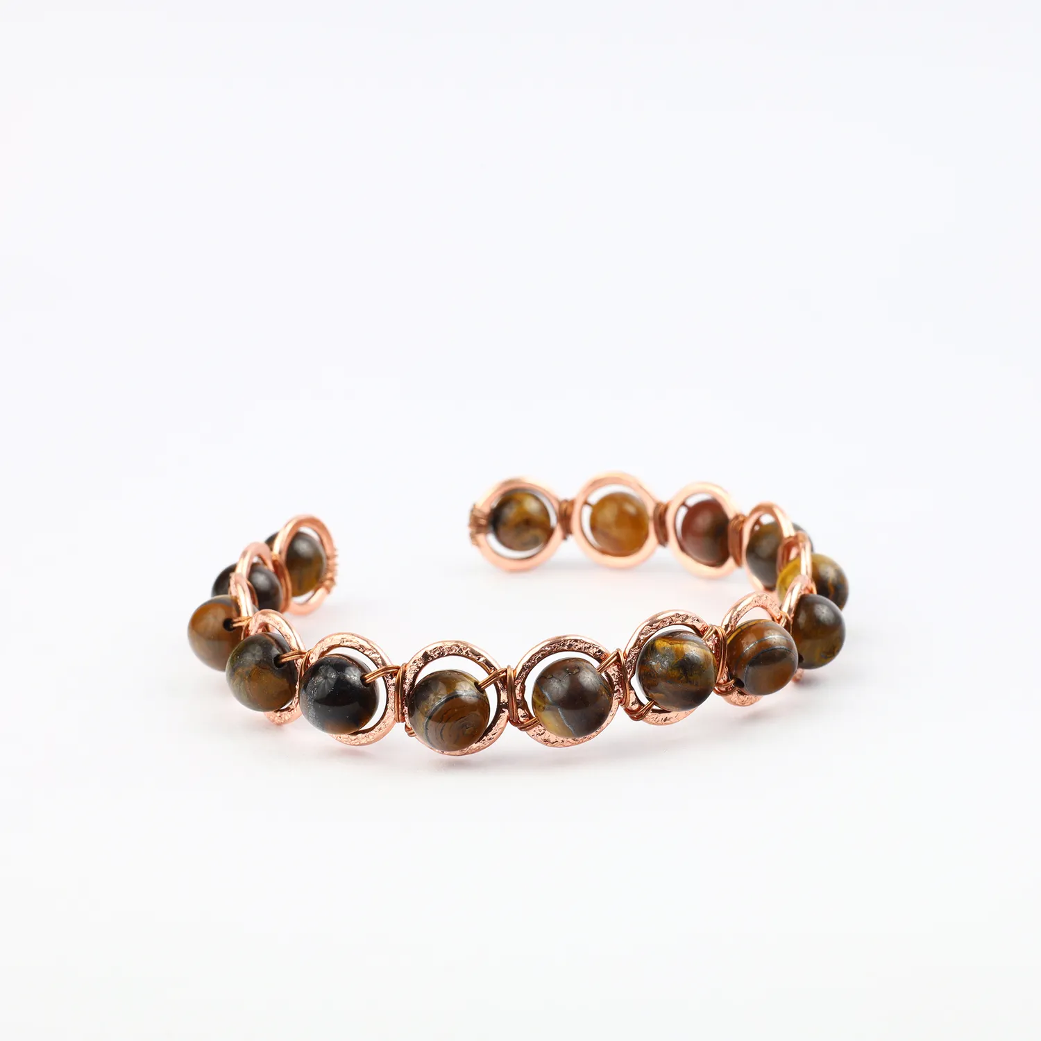El'Cobre Copper Tiger Eye Crystal armbånd tigerøje