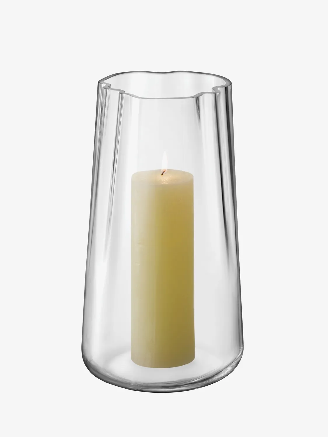 LSA Lagoon vase lanterne klar glas stor