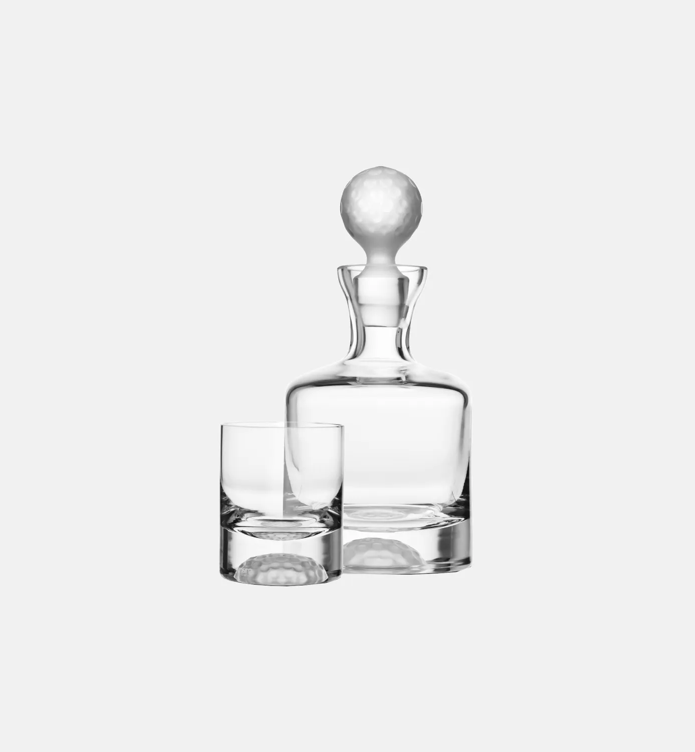 Krosno Golf whiskysæt 5 dele karaffel + 4 glas