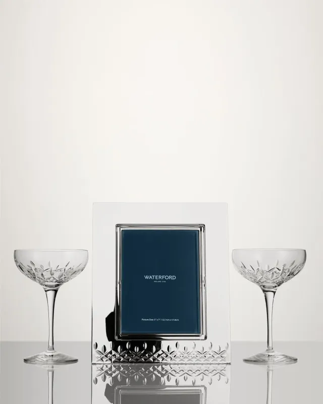 Waterford Lismore Essence coupes 2 + ramme 14x20