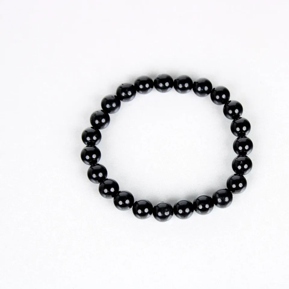 El'Cobre Rainbow Obsidian armbånd 8mm sort