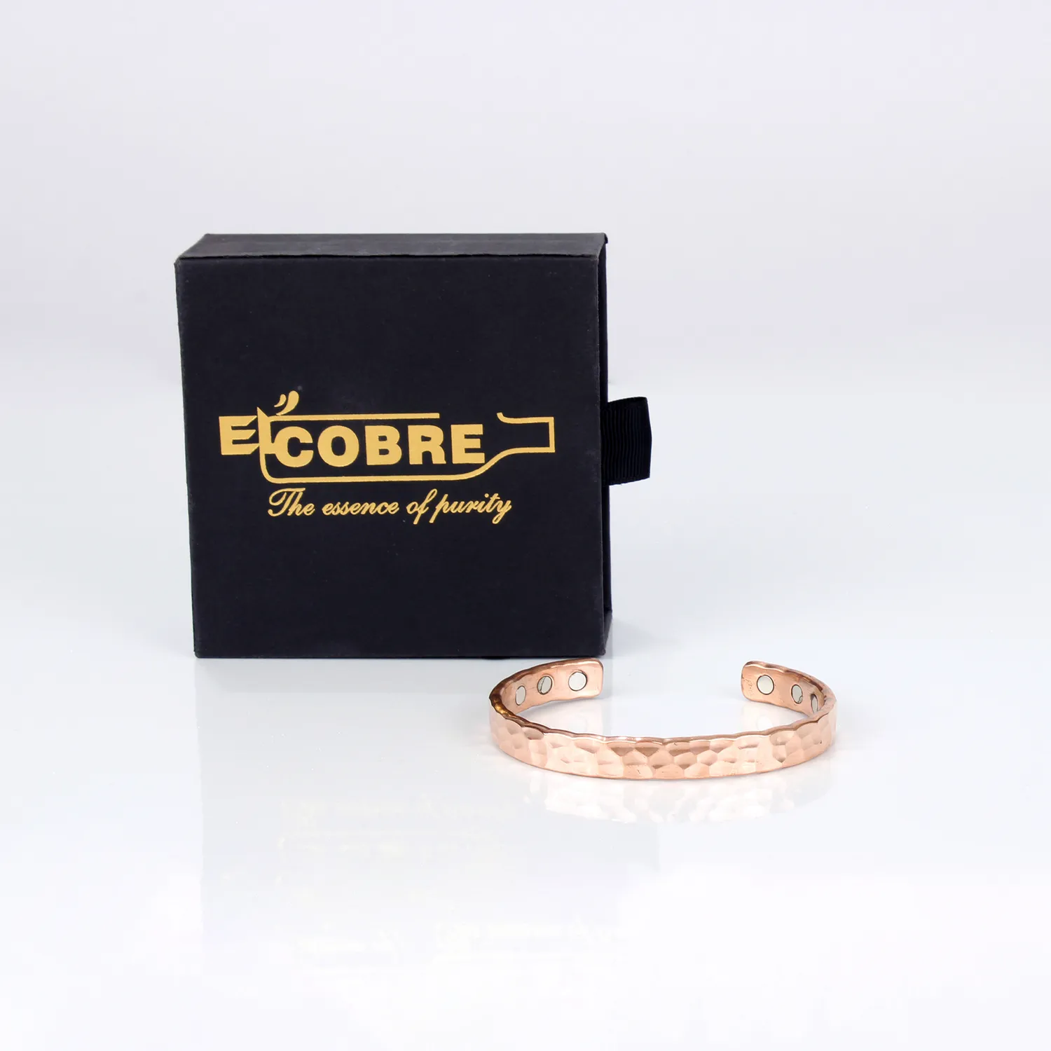 El'Cobre Design 22-S kobberarmbånd magnet gaveæske