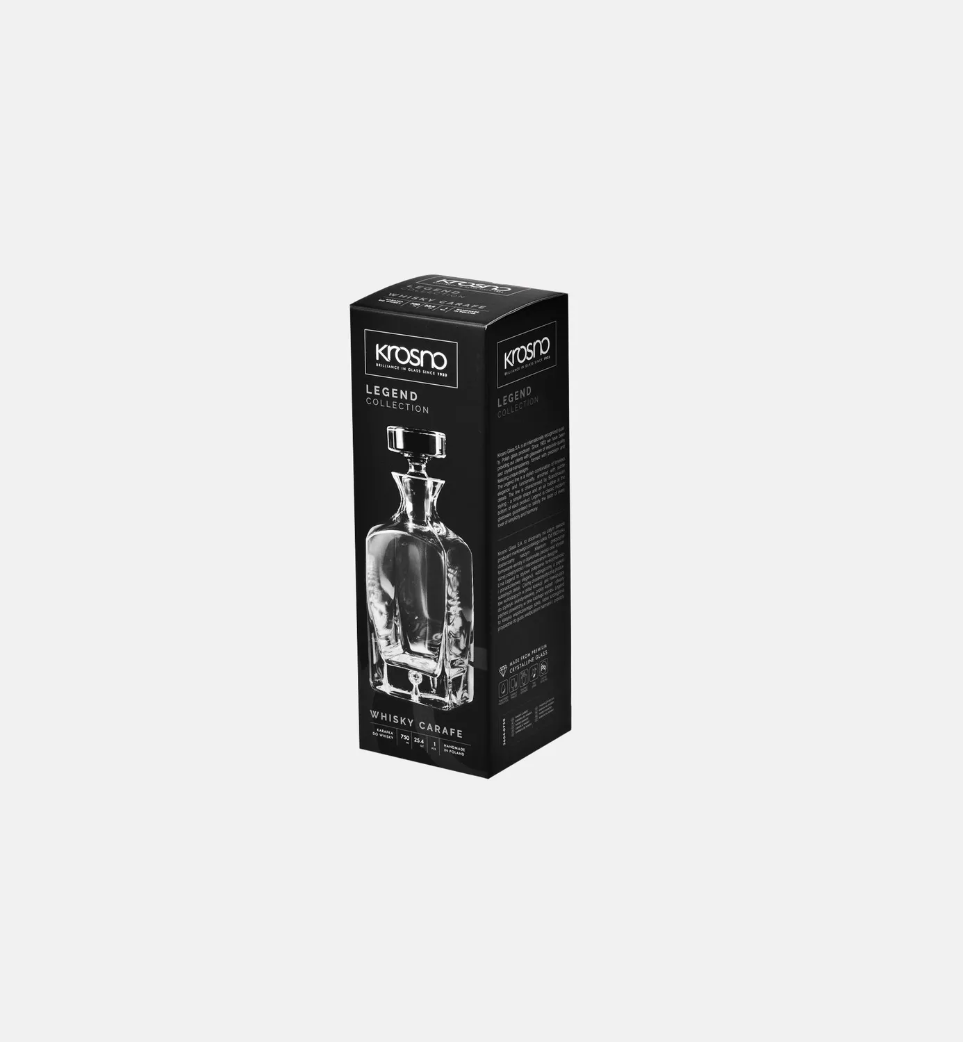 Krosno whisky karaffel 750 ml krystalglas