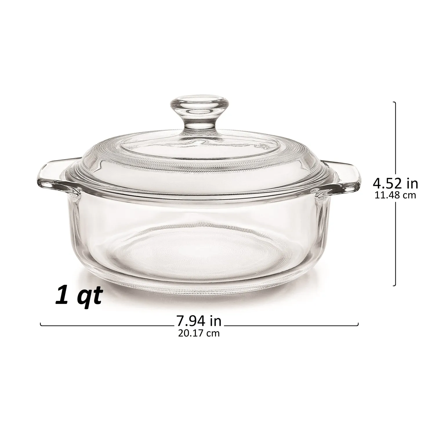 Libbey Baker's Basics ildfast fad 2 stk 950 ml med glaslåg