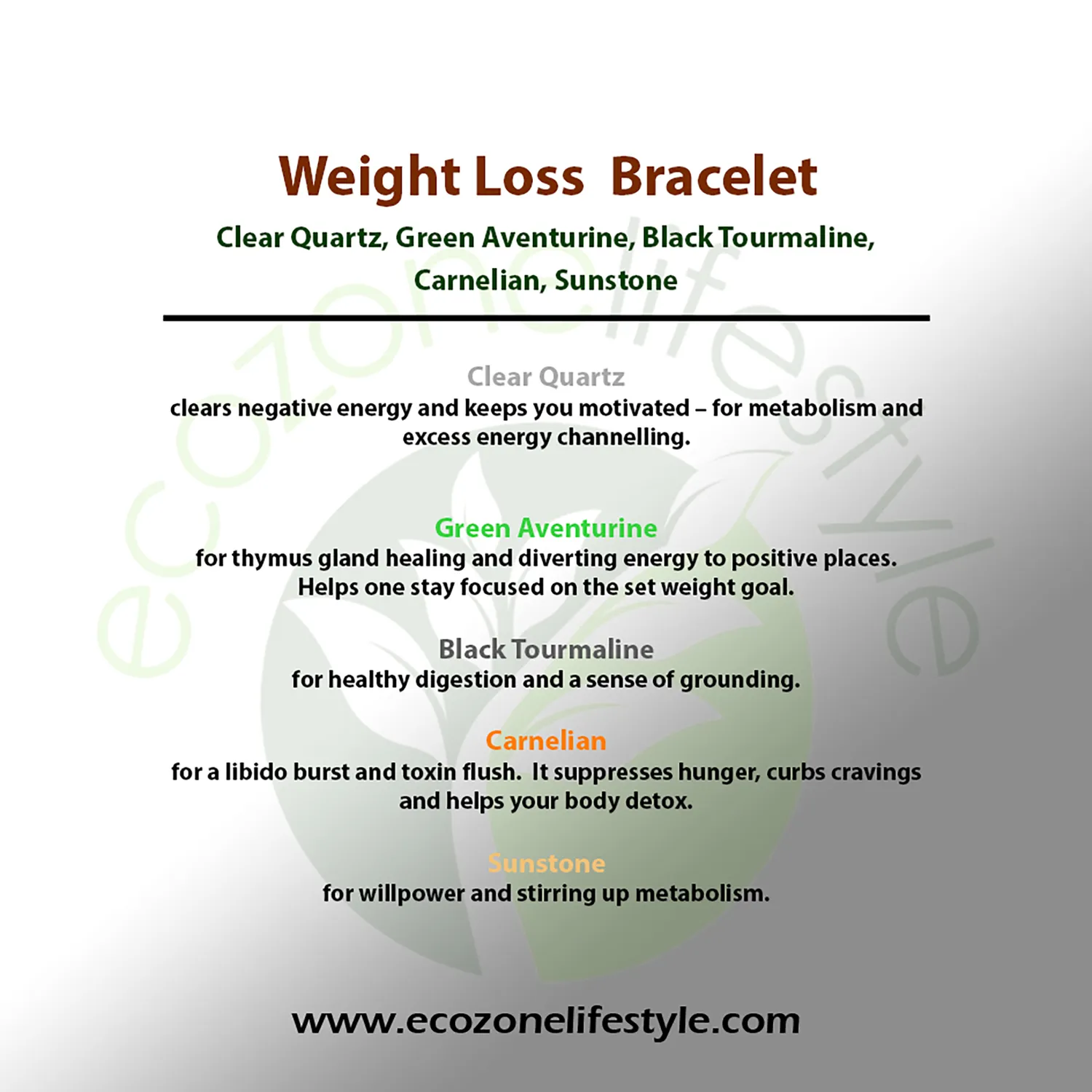 El'Cobre Power Bracelet Weight Loss krystal armbånd