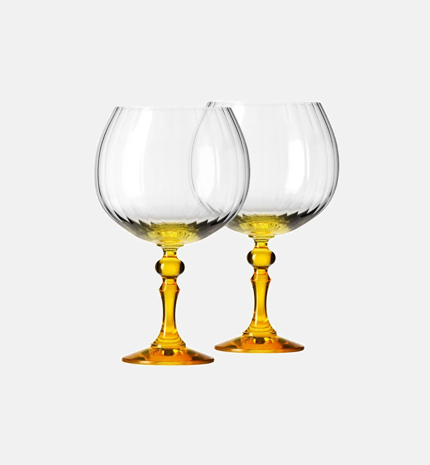 Krosno Ombré Bubble ginglas 660 ml gul