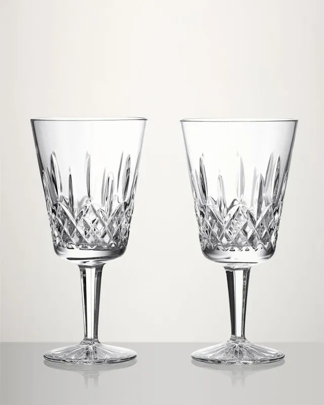 Waterford Lismore pokalglas krystal 2 stk