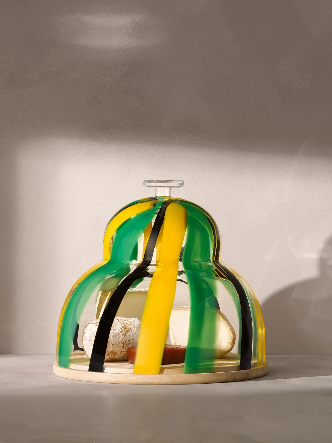 LSA Folk Dome & Ash Base osteklokke glas