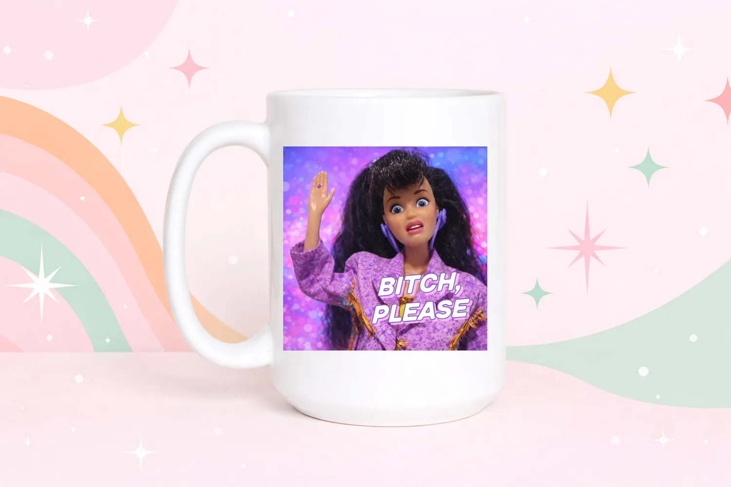 Mugsby Bitch Please krus 325 ml hvid sjov
