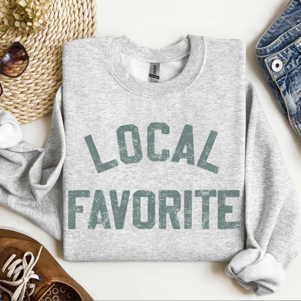 Mugsby Local Favorite sweatshirt M askegrå bomuld