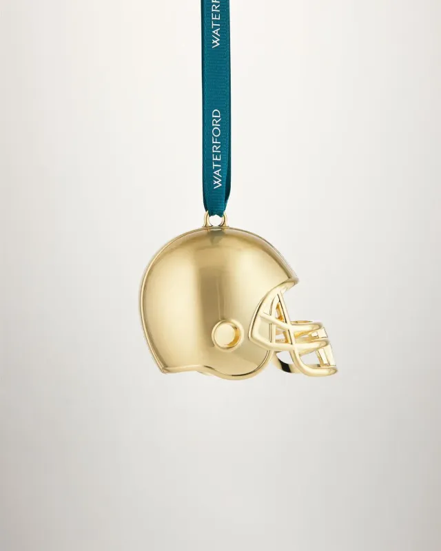 Waterford Football Helmet julepynt gylden metal