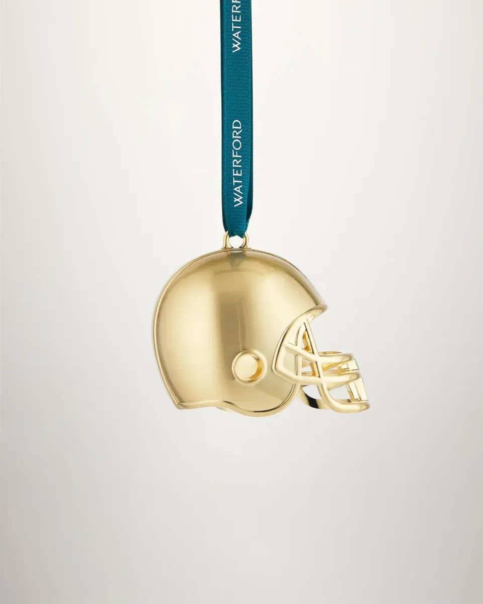 Waterford Football Helmet julepynt gylden metal