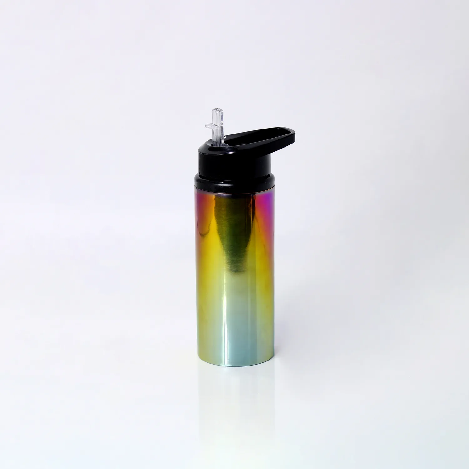 El'Cobre Premium Rainbow Sipper kobberflaske 500 ml regnbue