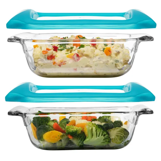 Libbey Baker's Premium 8x8 glasbageform 2-pak med låg ovnfast