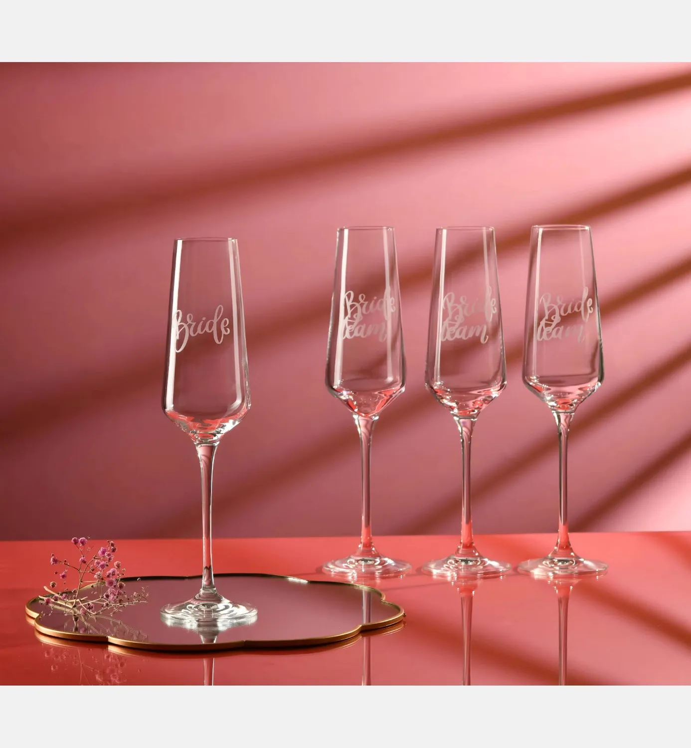 Krosno Bride Team champagneglas 180 ml 4 stk