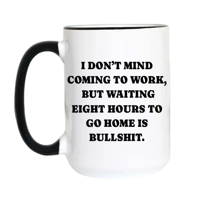 Mugsby Waiting Eight Hours kop hvid 325 ml sjov