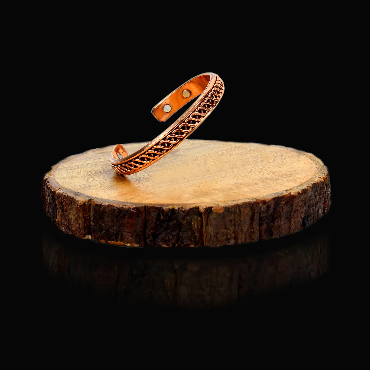 El'Cobre Design 32 kobberarmbånd magnet gaveæske
