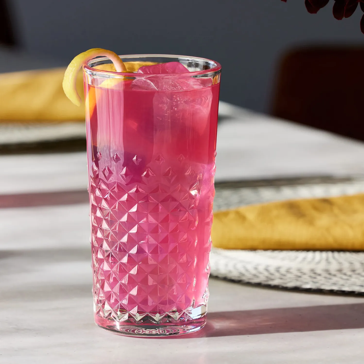 Libbey Carats tumblerglas 4 stk 414 ml slebet