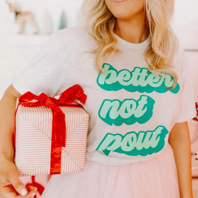 Mugsby Better Not Pout t-shirt hvid bomuld