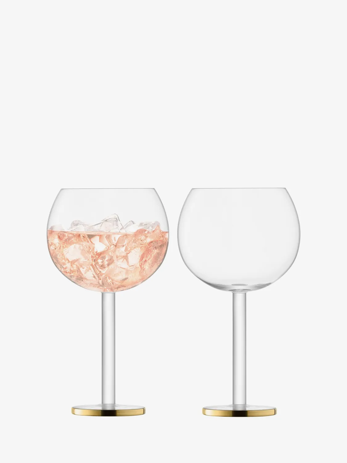 LSA Luca ballonglas 2 stk gin tonic guldbånd