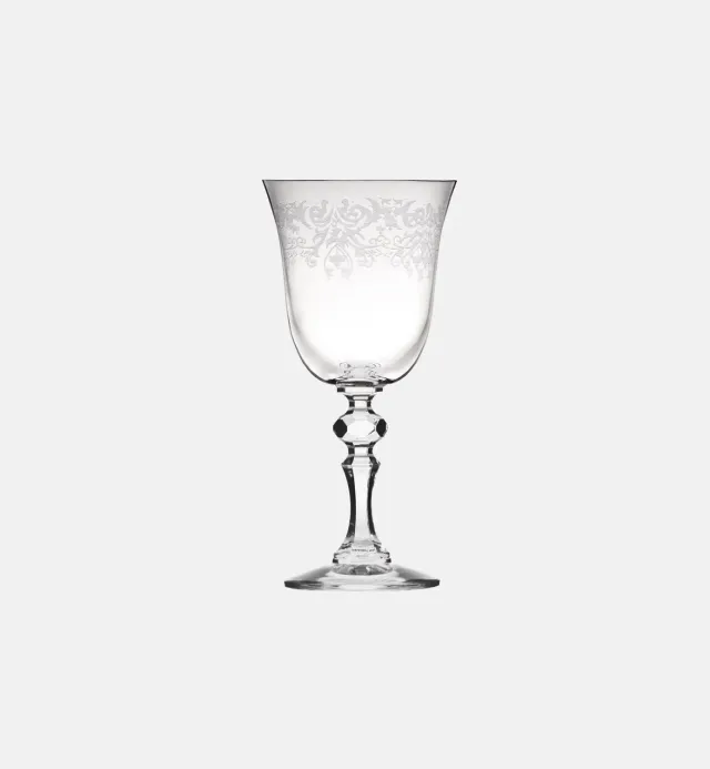 Krosno Krista Deco rødvinsglas 250 ml slebet