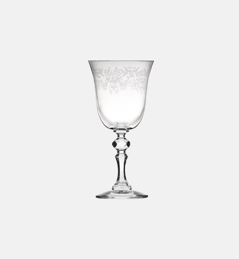 Krosno Krista Deco rødvinsglas 250 ml slebet