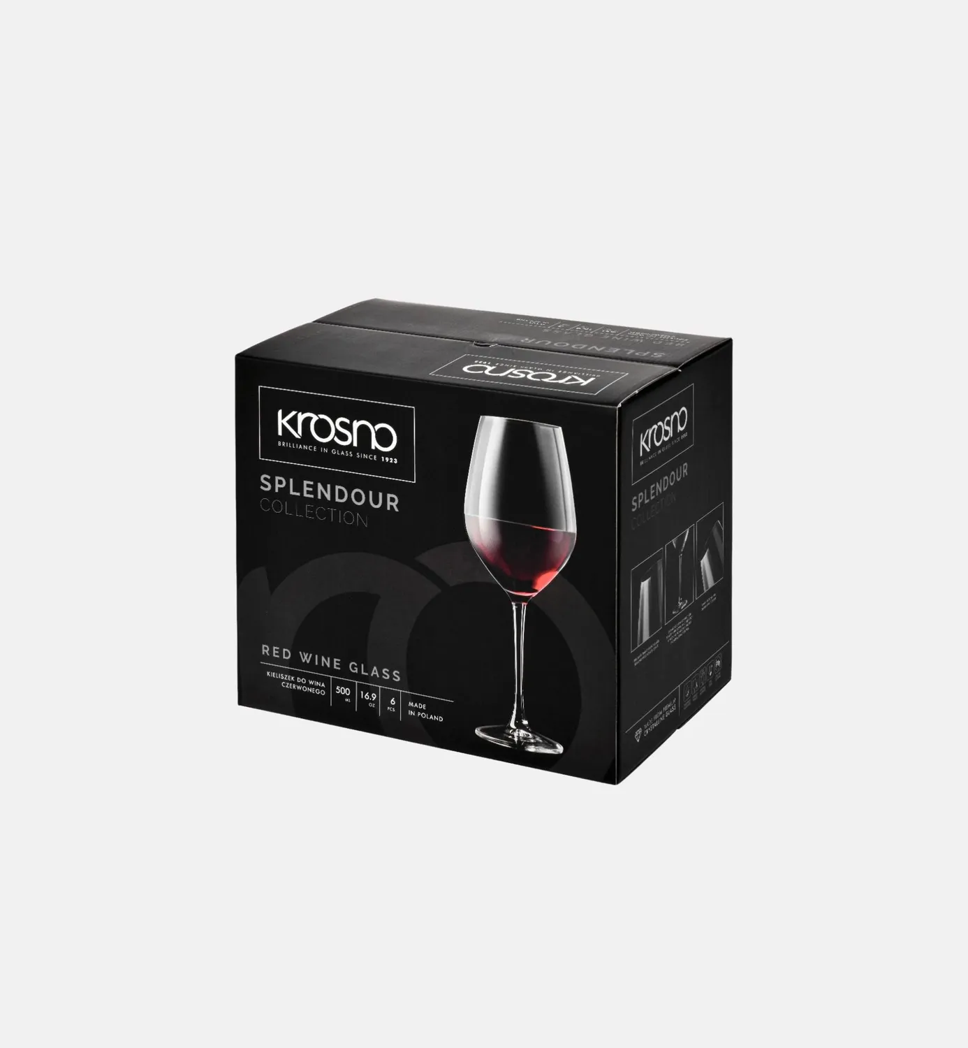 Krosno Splendour rødvinsglas 580 ml krystal