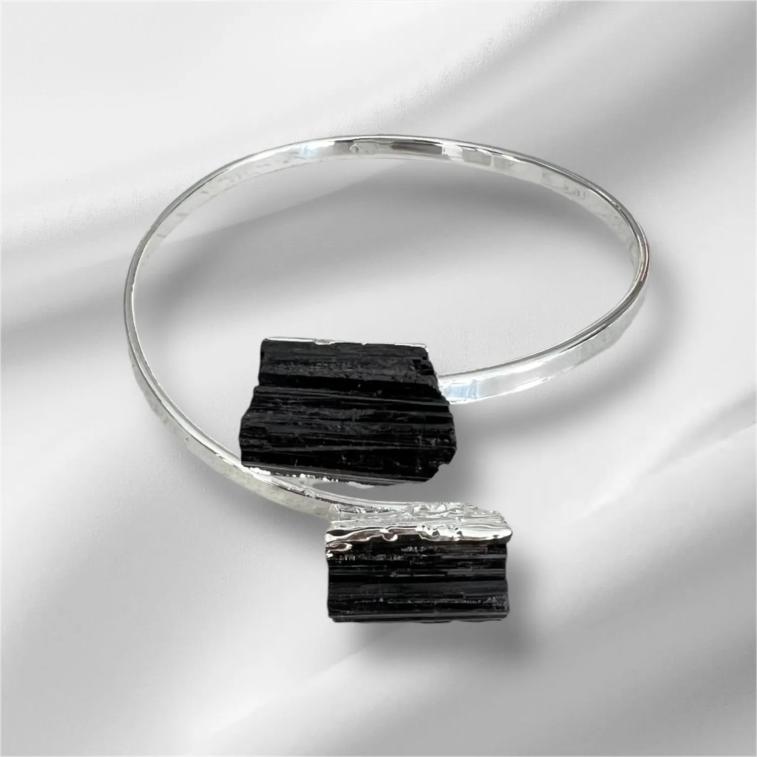 El'Cobre Dual Point Tourmaline armbånd sølvbelagt