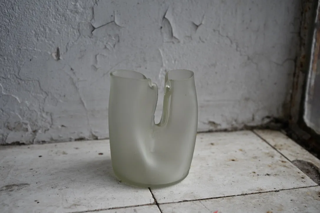 Jesper Jensen Twin Bottleneck vase klar kort 9 cm