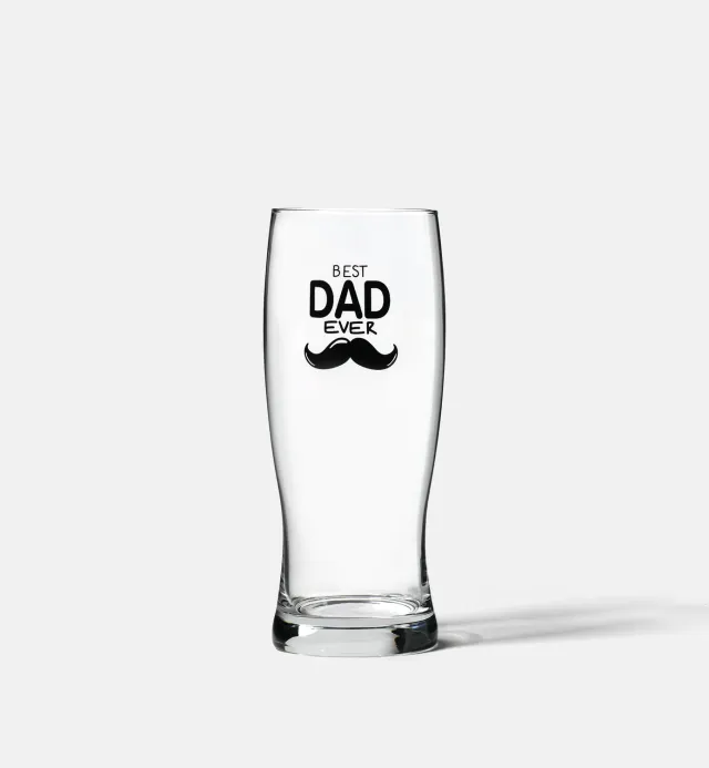 Krosno Best Dad Ever ølglas 500 ml med tryk