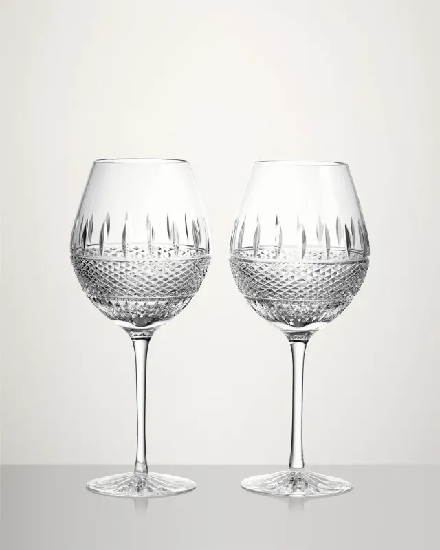 Waterford Irish Lace rødvinsglas 2 stk krystal