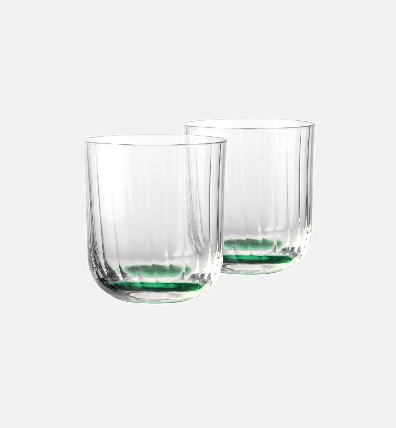 Krosno Bubble vandglas 300 ml mørkegrøn