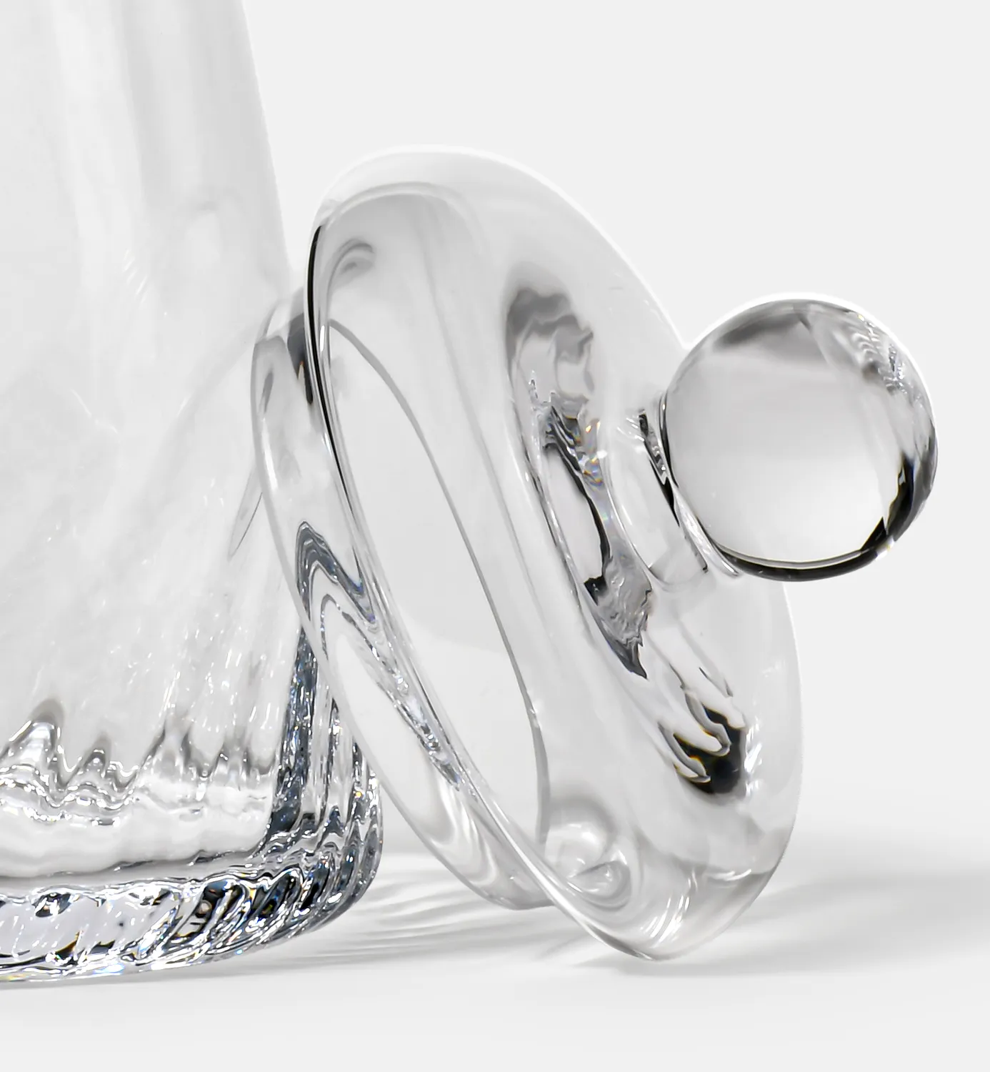 Krosno Gemstone krukke med låg klar 17,1 cm krystal