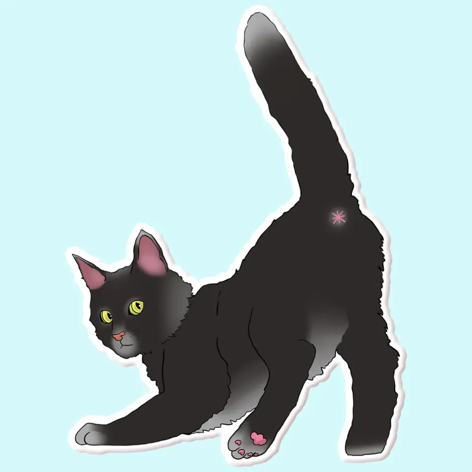 Mugsby Cat Butt krus keramik 325 ml sjov