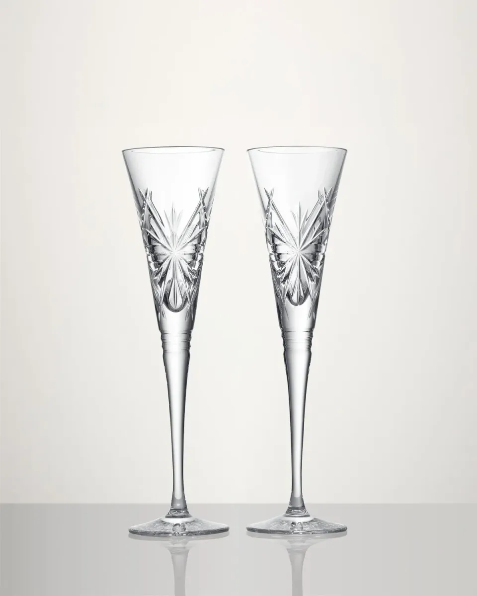 Waterford Winter Wonders champagneglas 2 stk snefnug