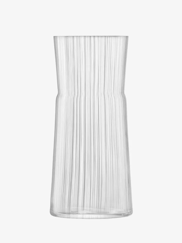LSA Gio lanterne vase glas riflet med lys
