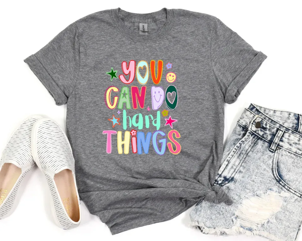 Mugsby You Can Do Hard Things t-shirt unisex bomuld