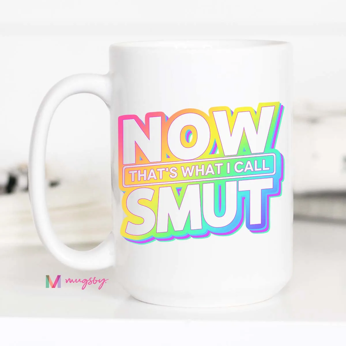 Mugsby Smut kop hvid keramik 325 ml bog