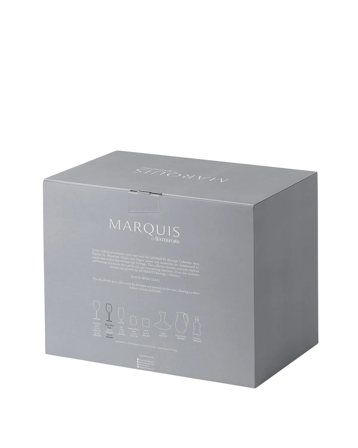 Marquis Moments hvidvinsglas krystal 8 stk